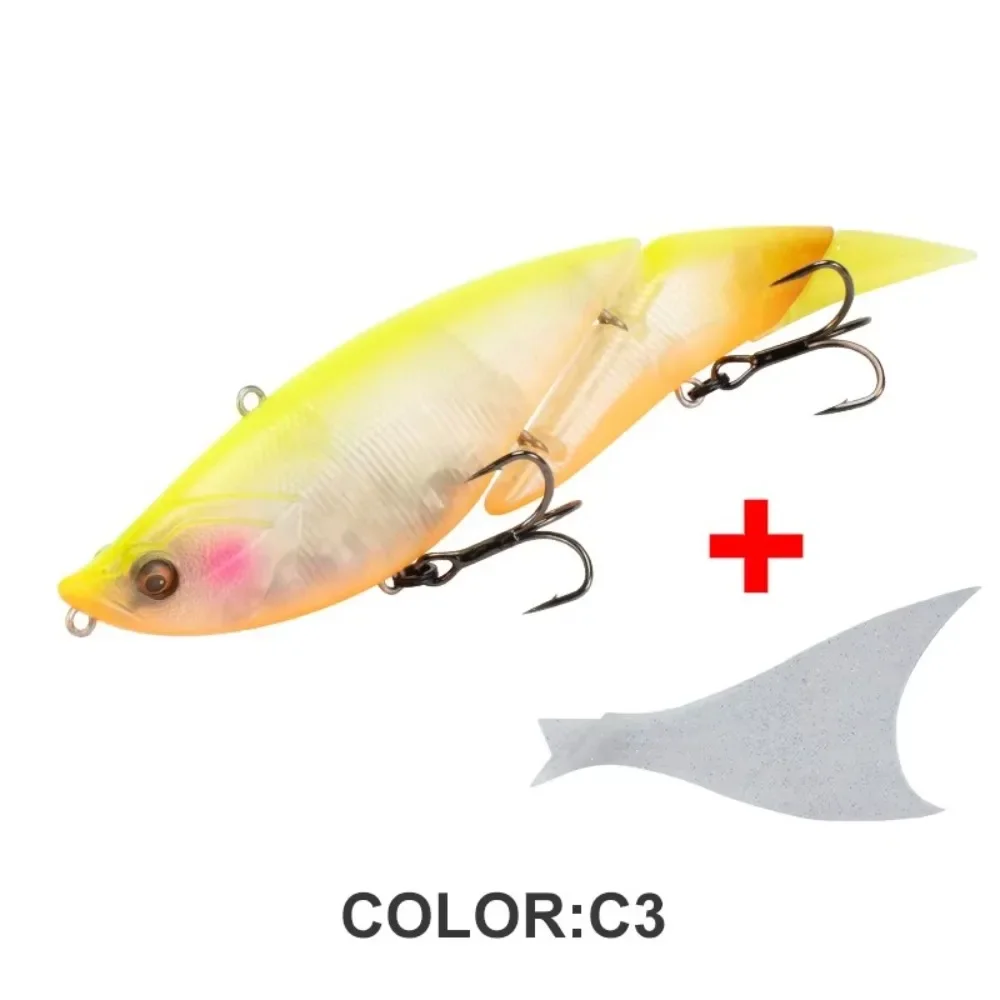 Cebo giratorio para trucha, 190mm, 55g, Wobbler de curricán ultragrande, señuelo de pesca flotante, 2 secciones, 2 juntas