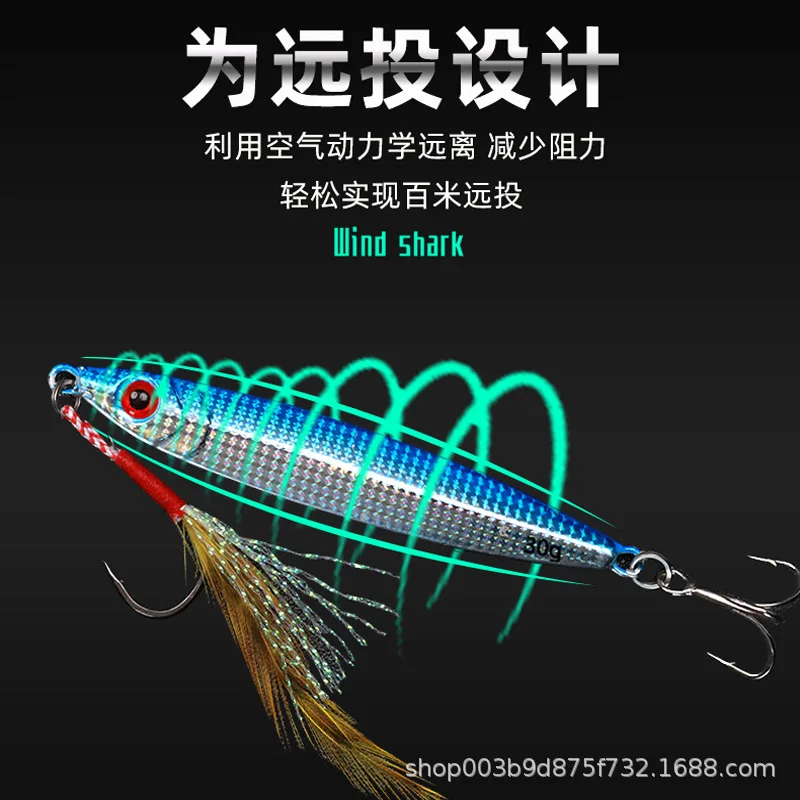 Señuelo de Metal fundido para pesca, cebo Artificial de 10/15/20/30g, aparejo de pesca SwimBait - imagen 3