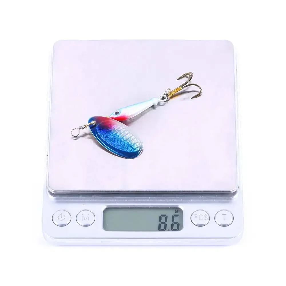 Cuchara giratoria de Metal para pesca de trucha, señuelo duro de lentejuelas, cebo Artificial de ruido, 1/5 piezas - imagen 5