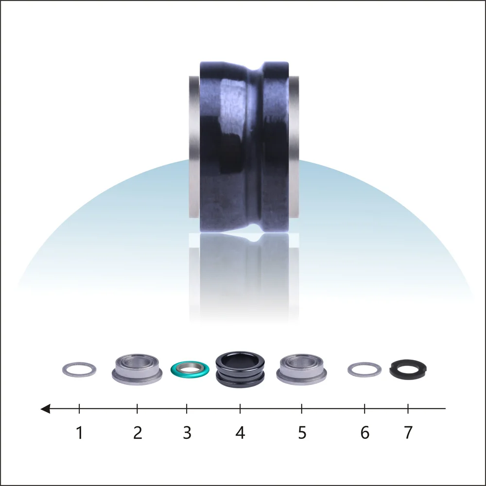 BassLegend para carrete de pesca Shimano, línea SIC, rodillo guía de hilo y rodamiento de bolas, juego de aparejos de pesca para carrete giratorio - imagen 3