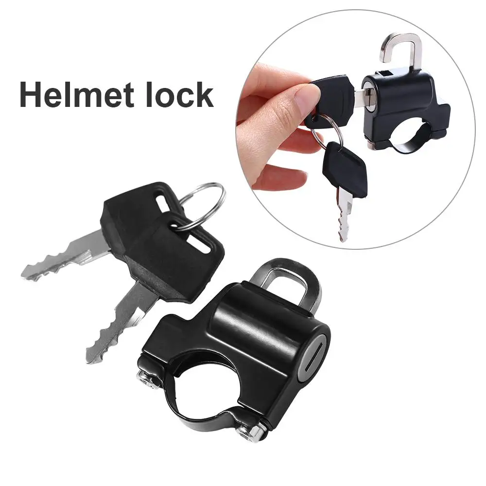 Cerradura antirrobo para manillar de motocicleta, gancho para casco, cerradura para casco, motocicleta - imagen 3
