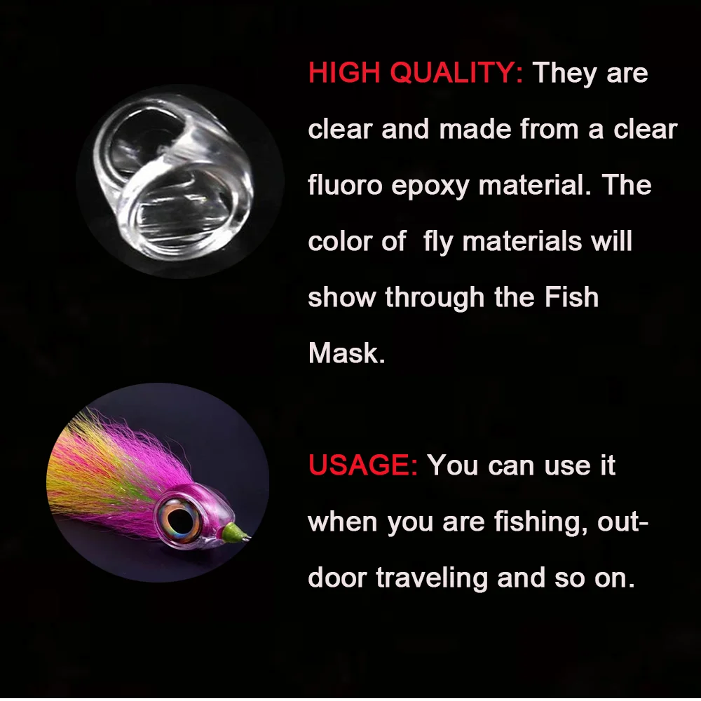 LIONRIVER-Ojos de pesca de simulación 3D 4D, señuelo de pesca, cebo de pececillo Artificial, aparejos de pesca de ojo DIY - imagen 2