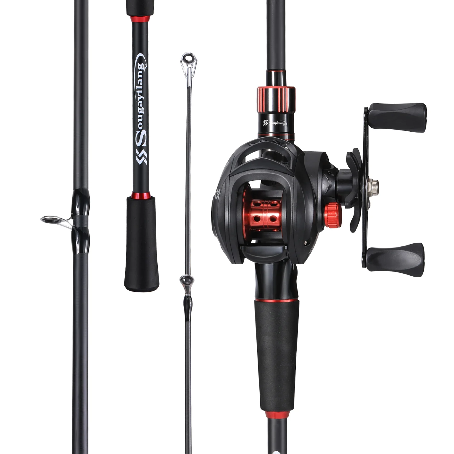 Caña carbono Travel 2,1m + Carrete 7,2:1 – Sougayilang