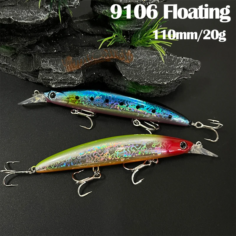 Señuelo Minnow Flotante para Lubina Trucha Lucio Agua Salada - imagen 4