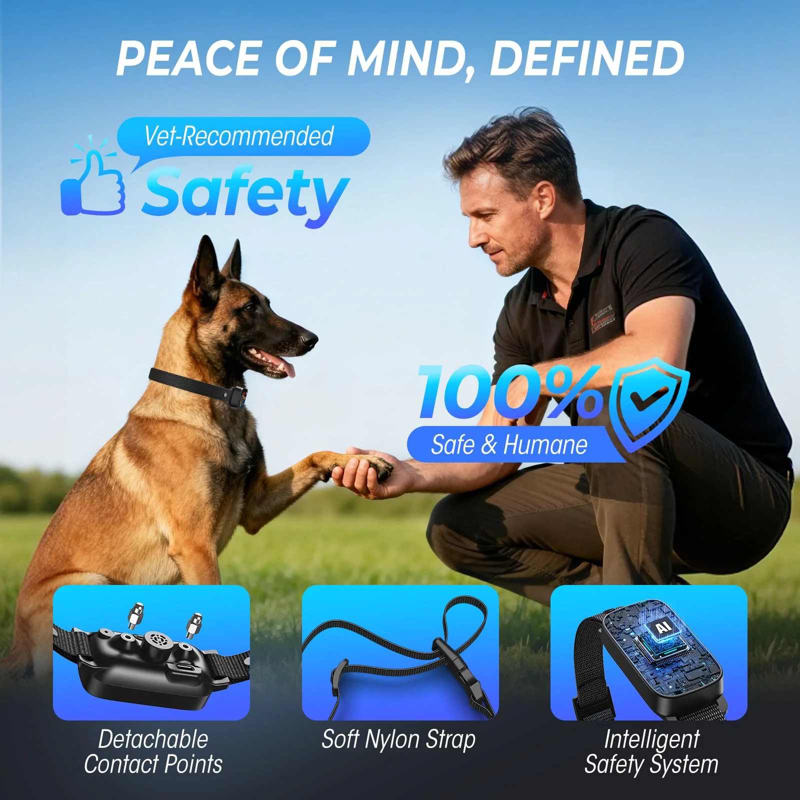 Collar Antiladridos Inteligente IA para Perros – Sistema Entrenamiento Eficaz - imagen 4