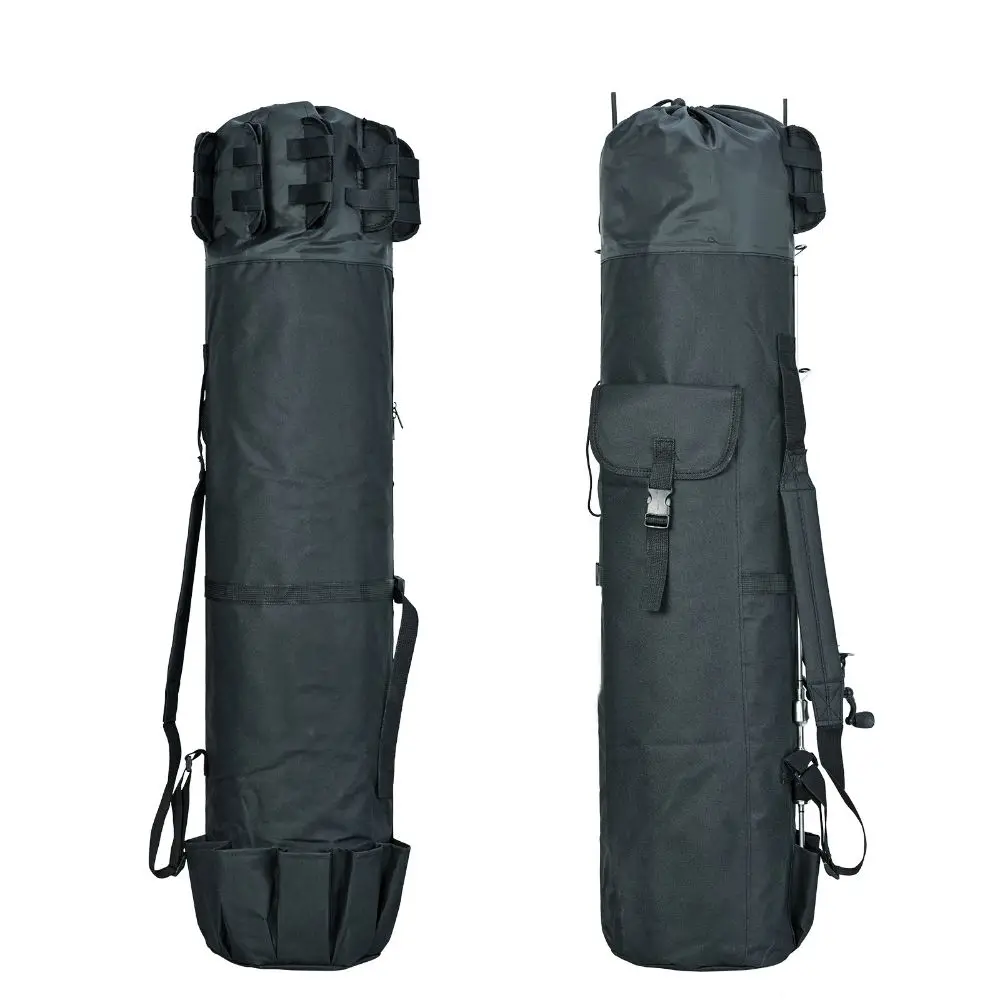 Bolsa de caña de pescar portátil, paquete de herramientas de aparejos de pesca plegados con cilindro, bolsos de hombro para equipo de pesca de gran capacidad - imagen 2