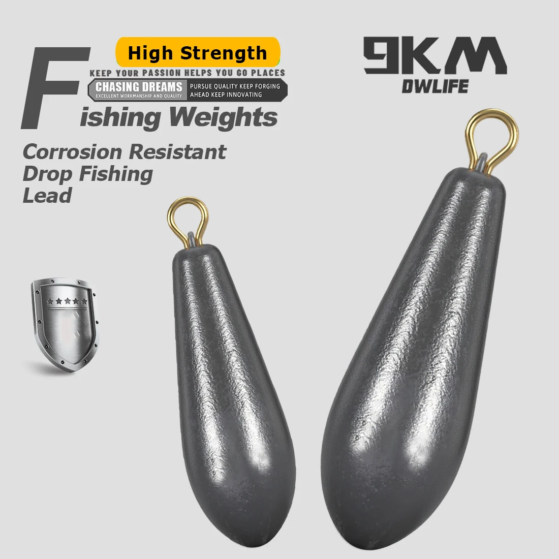 Peso plomo aerodinámico 9kg pesca lubina bagre eficaz y rápido