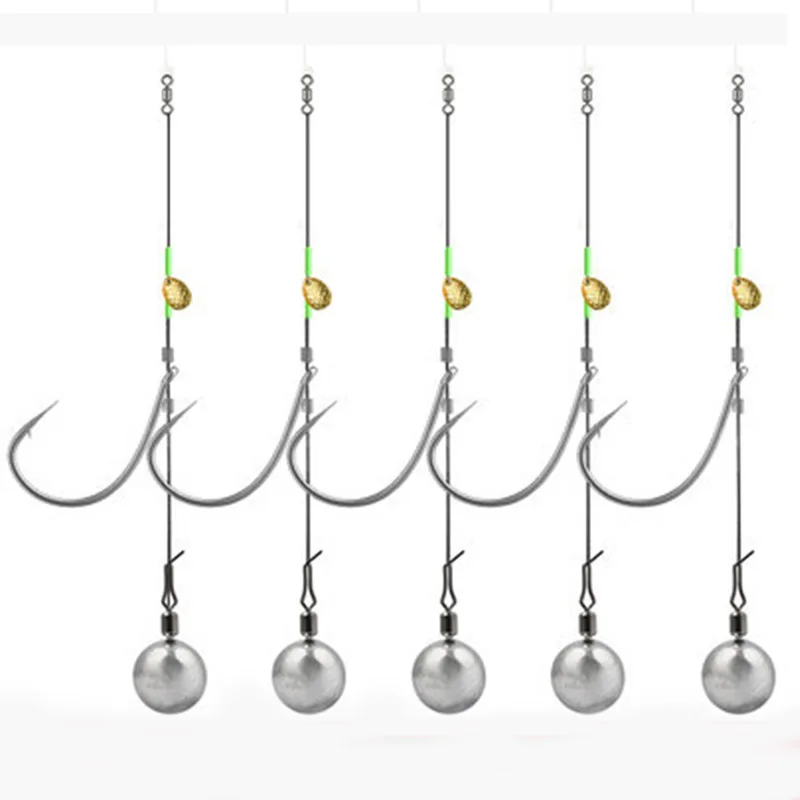 Anzuelos Texas Rig 5 uds – Para lubina, Drop Shot y Carolina - imagen 3