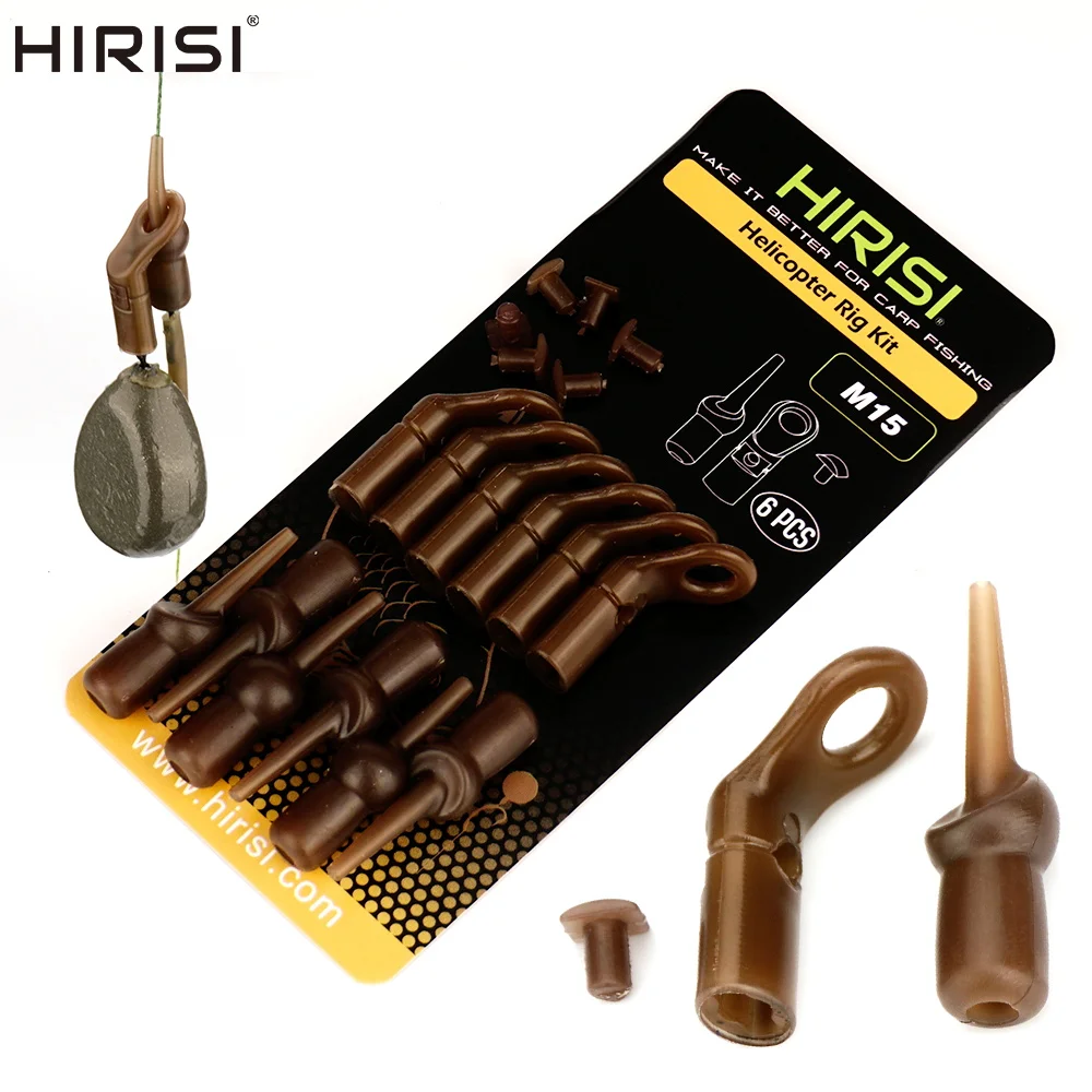 Hirisi Anillas Drop-Off y Perlas de Goma para Rigs de Carpa