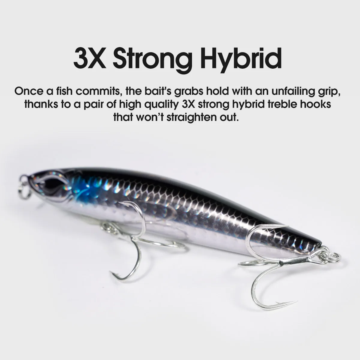 NOEBY Stickbait hundible – Señuelo artificial para pesca de lucio