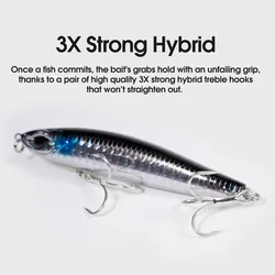 NOEBY Stickbait hundible – Señuelo artificial para pesca de lucio