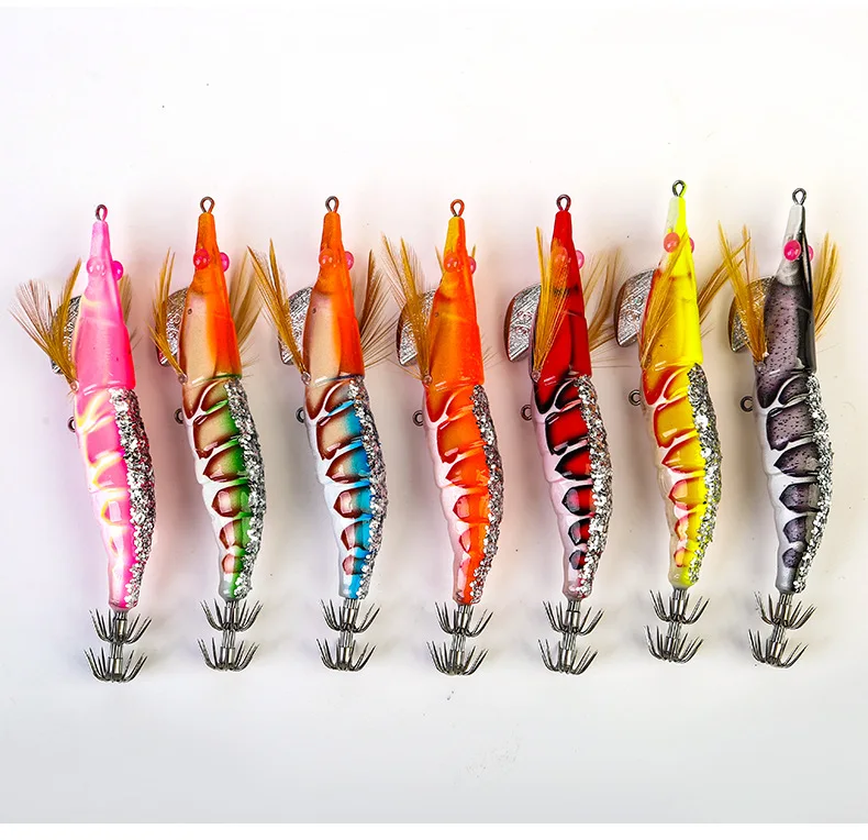 ¡Les de pesca de calamar colorida y vibrante para atrapar su próxima gran captura!