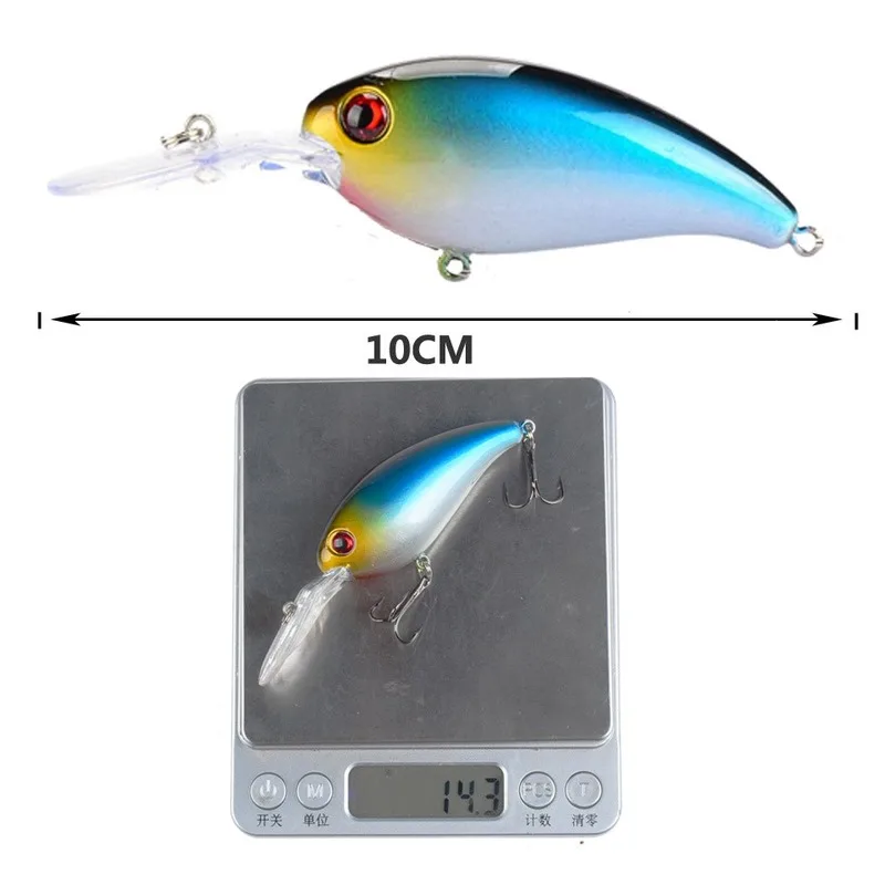 Señuelo de pesca con manivela, cebos duros artificiales, Jerkbait, Wobbler, aparejos de pesca, buenos anzuelos triples - imagen 4