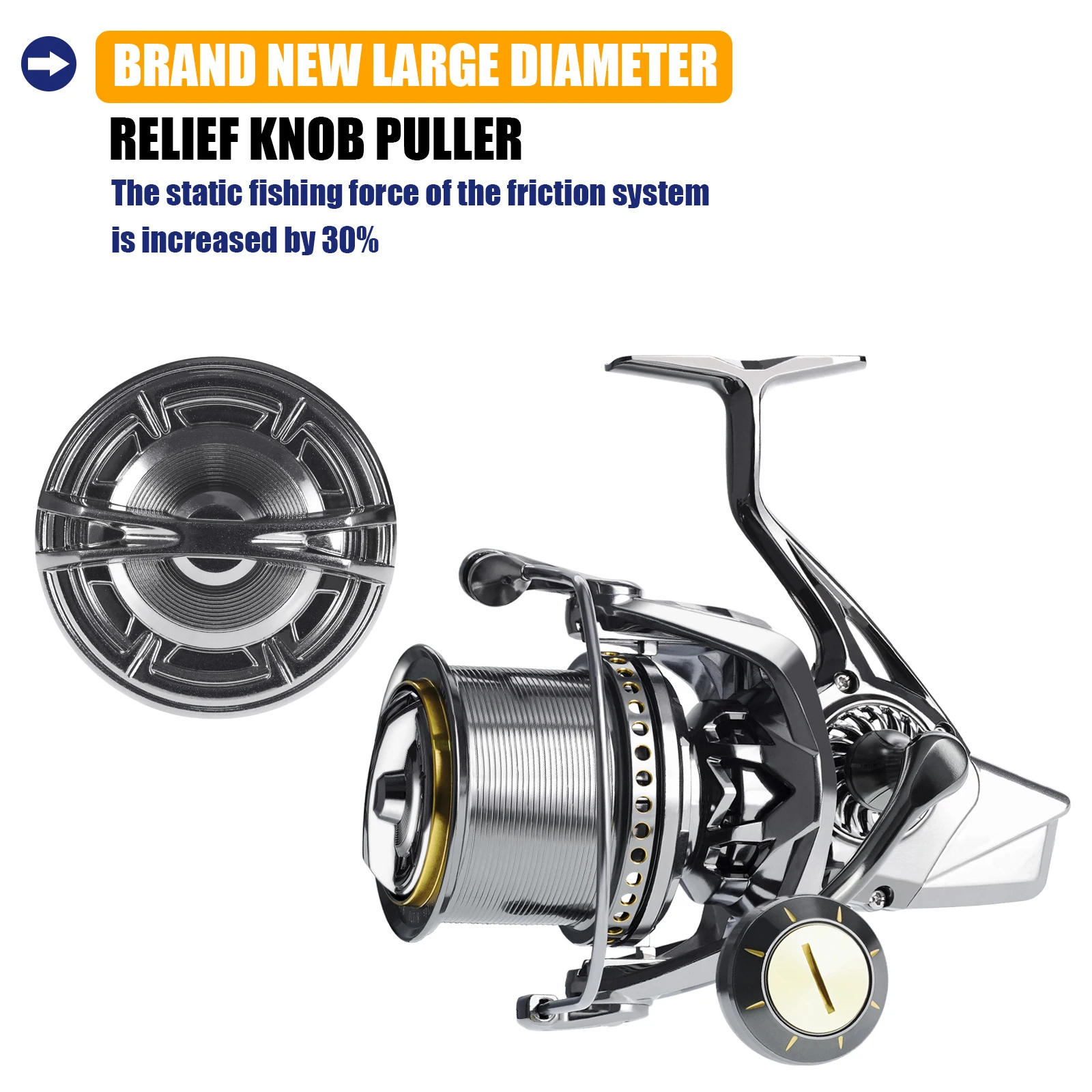 Carrete Spinning Samolla Todo Metal – 11+1BB para Pesca en Mar - imagen 5