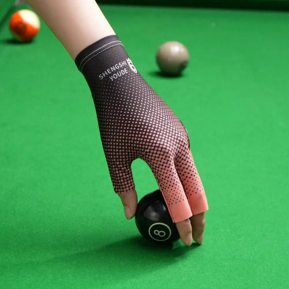 Guante de billar elástico antideslizante, resistente al desgaste, para entrenamiento de billar, transpirable, 1 ud. - imagen 4