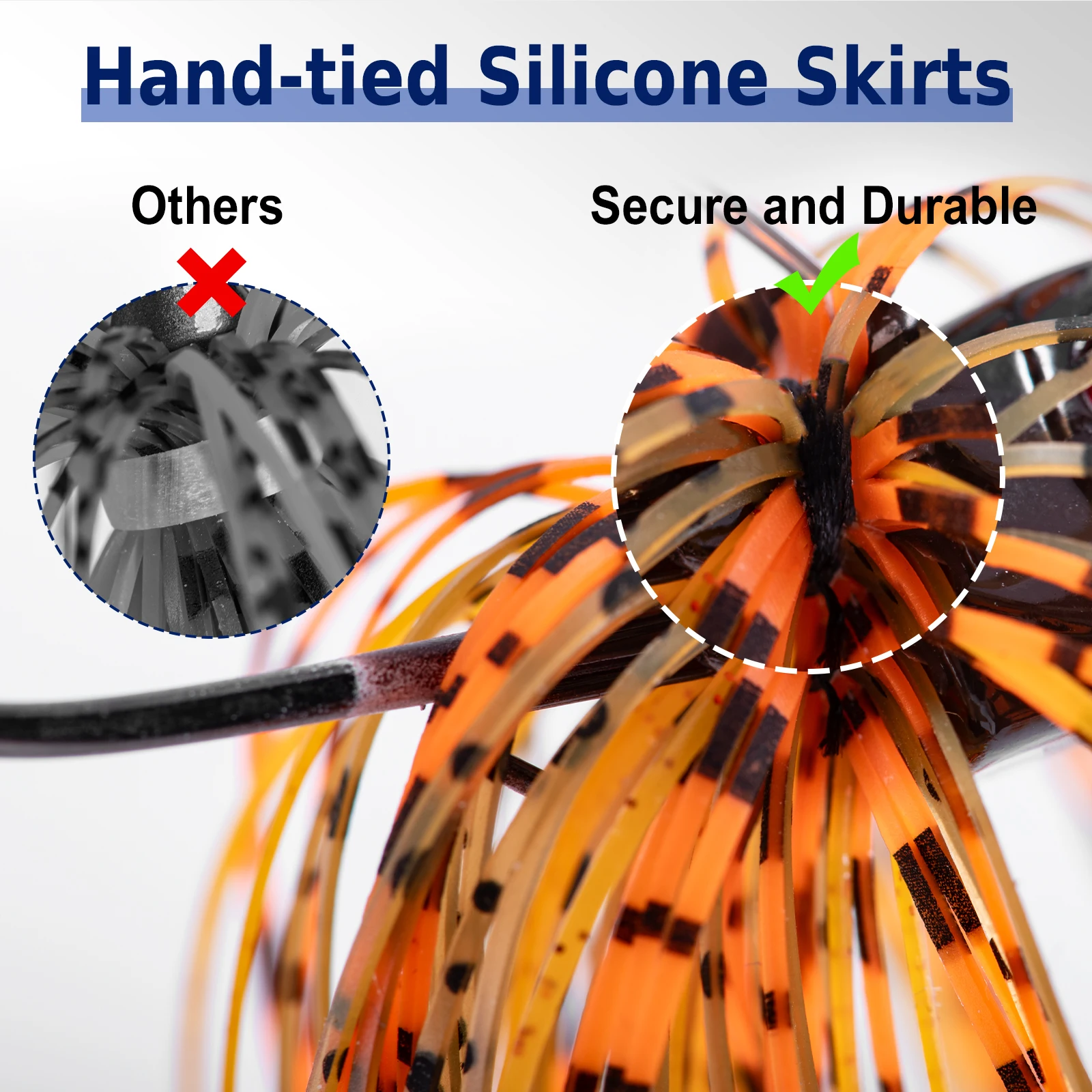 Gotour Spinnerbait señuelo de pesca Crankbait sin malezas de alta calidad, señuelo de pesca Wobbler Chatterbait para lubina Pike Walleye Fish - imagen 2