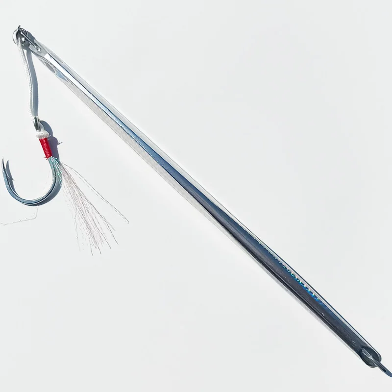 Plantilla de cuchillo de plata rápida con gancho de montaje, plantilla lenta, lubina, caballa, atún, barco, mar de juego de pesca, señuelo de jigging, 120g, 210g - imagen 4