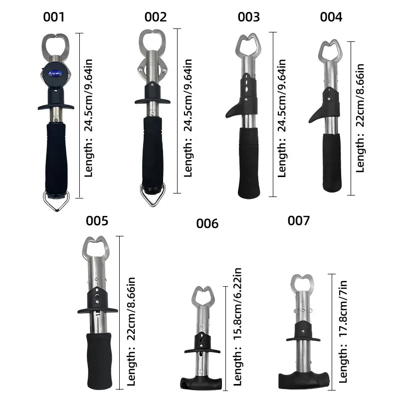 Agarre de pesca multifuncional, 7 estilos, accesorios de pesca de acero inoxidable con cinta de pesaje y alicates de regla, herramientas de pesca - imagen 5