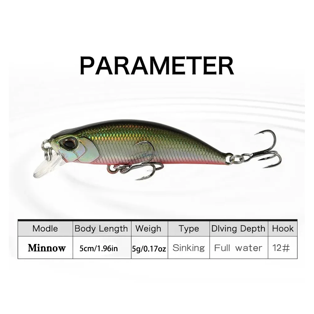 Jerkbait Bass profesional – Swimbait y wobblers de pececillo hundibles - imagen 2