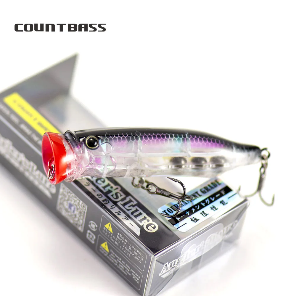 COUNTBASS-señuelo de pesca con imán, peso flotante lento, cebos Jerk, Minnow Stickbait, lubina, Leurre Peche, señuelo duro flotante, 75mm, 10,2g