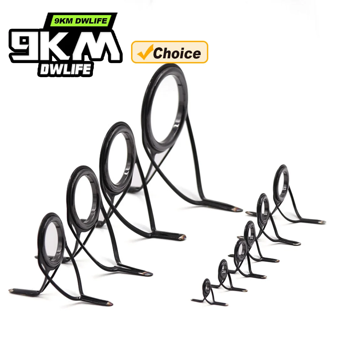 Kit reparación guías de pesca 9KM OB – Anillas doble pie para spinning