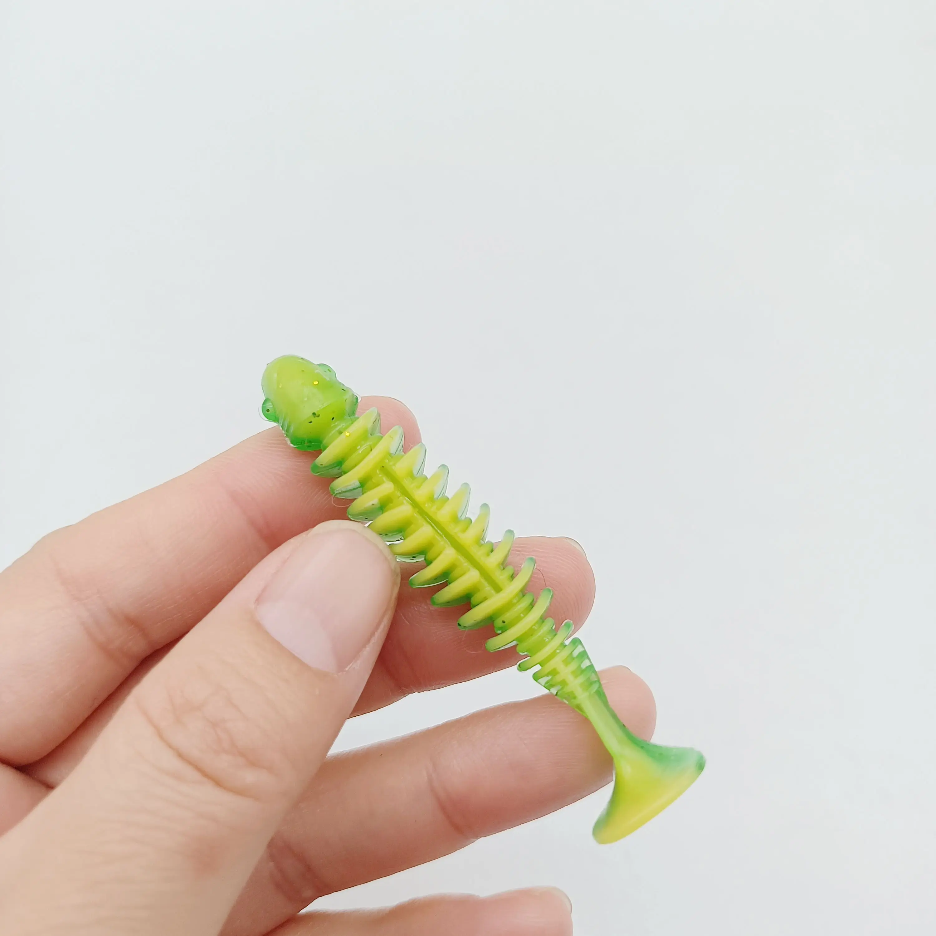 DUODUOYU 10 Uds. Señuelos de pesca blandos con cola en T 40mm/50mm/65mm cebos de plástico Swimbait señuelo de Jigging cebos artificiales aparejos de pesca - imagen 5