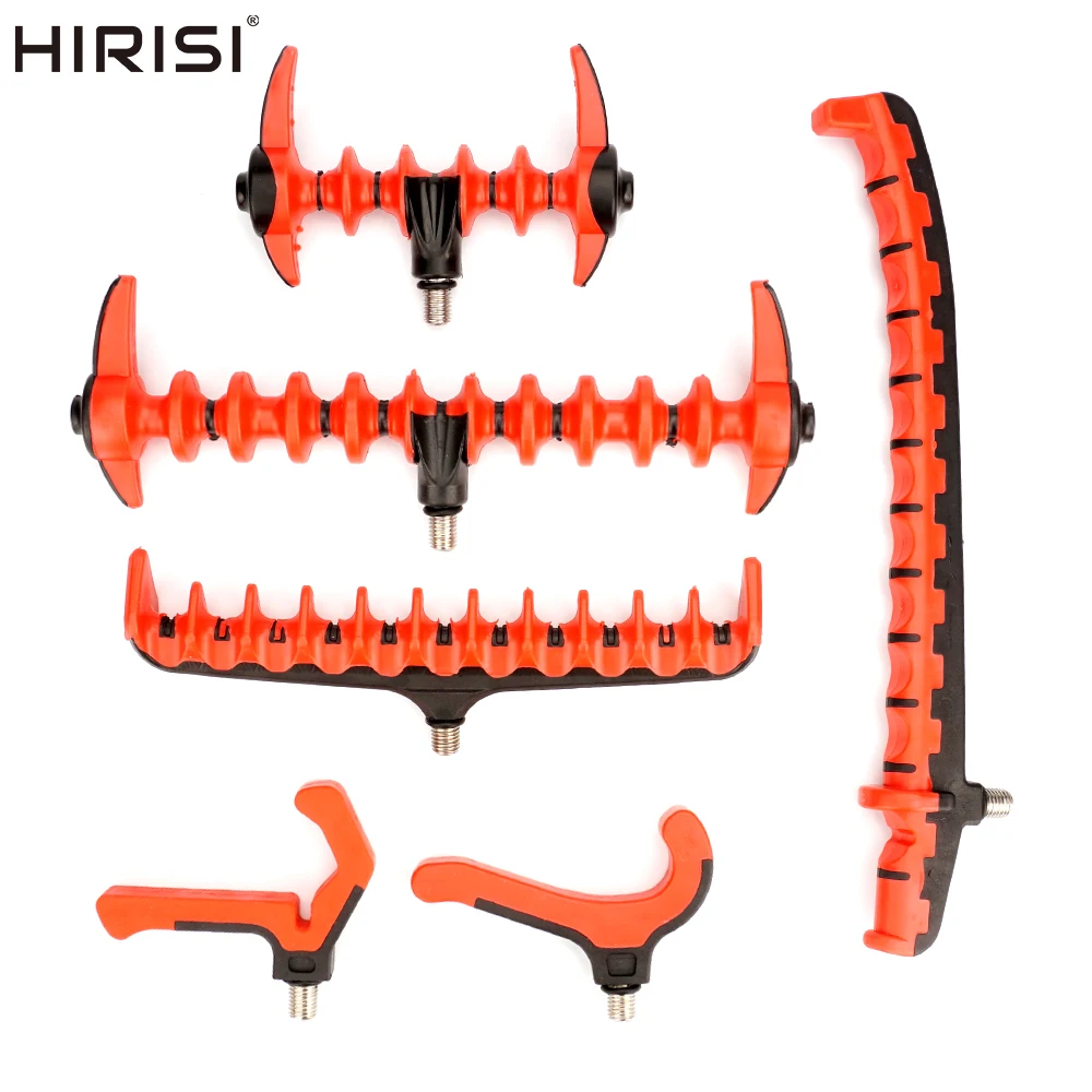 Cabezal de apoyo para caña de pescar Hirisi, cabezal de soporte para caña de pescar de carpa de plástico, accesorios de soporte para caña de pescar AC202