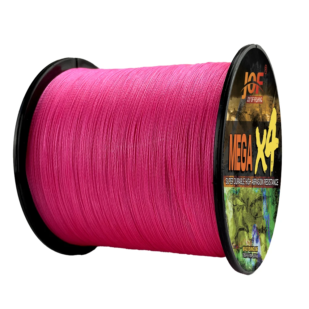 JOF-sedal de pesca trenzado X4 de 4 hebras, 100M, 300M, 500M, 1000M, multifilamento PE, 18-80LB, fuerte cordón japonés para pesca de carpa - imagen 4