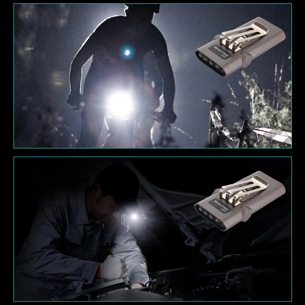 Fishing Hat Clip Light USB Charging Mini Convenient Dark Area Lighting 3 Smart Modes Fishing Flashlight Rechargeable Headlamp - imagen 5