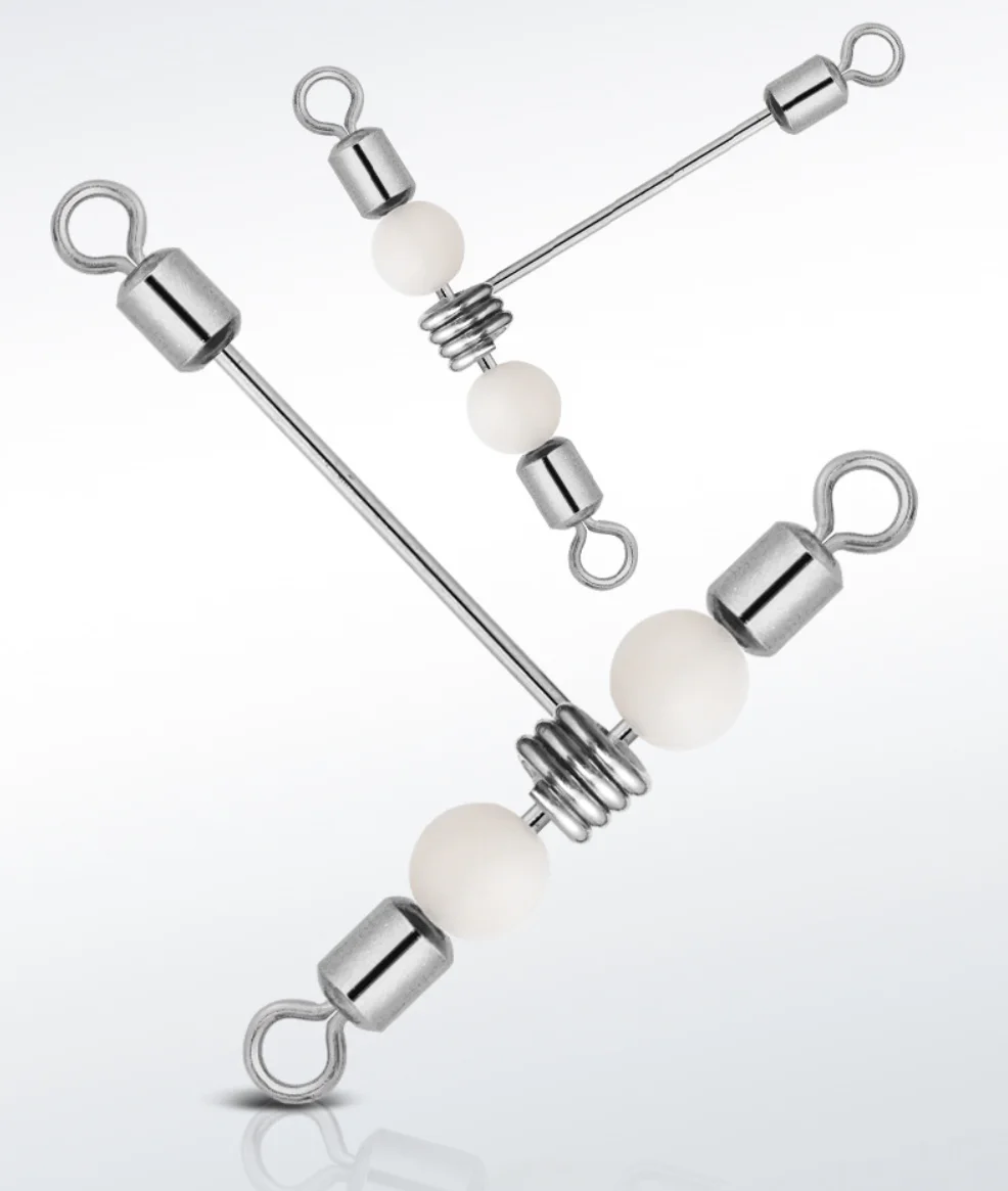 NUNATAK-anillos rodante de 3 cabezales en forma de T, broche de pesca en el mar, conector a presión de acero inoxidable 304, anillos de pesca que fortalecen el broche luminoso - imagen 4