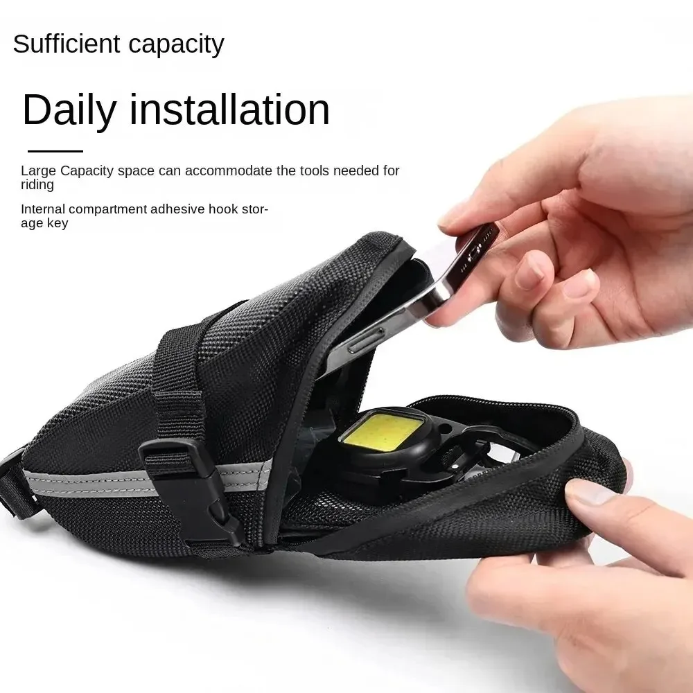 Bolsa trasera Universal para bicicleta de montaña, bolsa trasera para asiento impermeable, suministros para ciclismo al aire libre, accesorios para bicicleta - imagen 3
