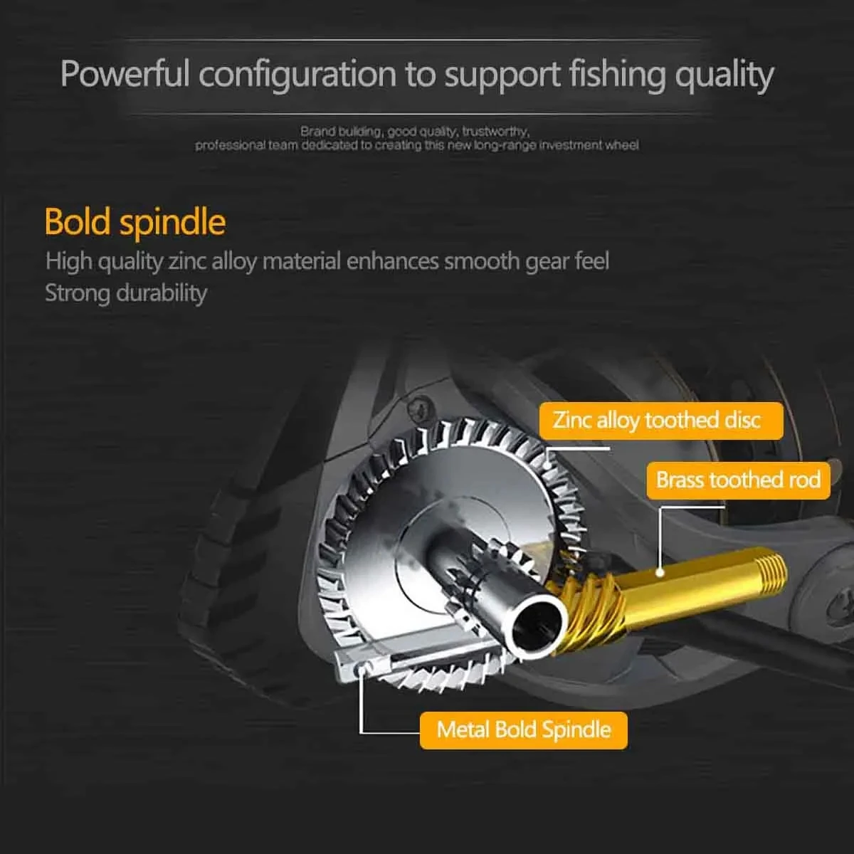 Carrete de Pesca giratorio Gapless 5 + 1BB, copa de línea de Metal, rueda CS 2000-8000-12000, carpa de agua salada y dulce 5,2: 1, arrastre máximo 15kg - imagen 5