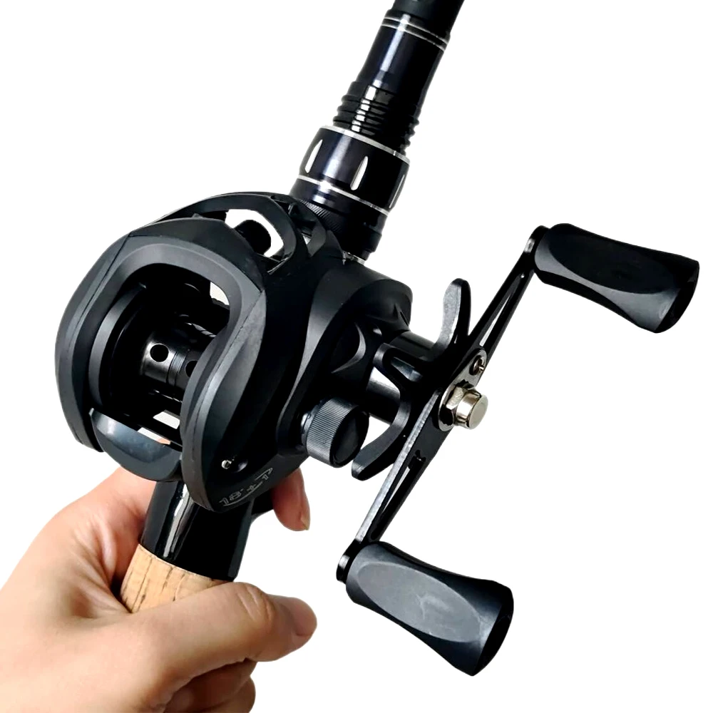Carrete de Baitcasting multifuncional, carrete de aleación de aluminio ultraligero, relación de engranaje 7,2: 1 para pescadores principiantes, carrete de fundición de señuelo de Jigging - imagen 3