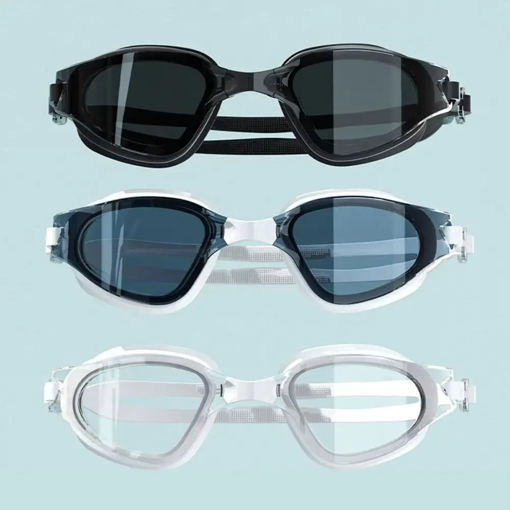 Juego de gafas de natación antivaho para adultos con Clip para la nariz con tapones para los oídos, gorro de natación de silicona, gafas de buceo impermeables de visión amplia para verano - imagen 5