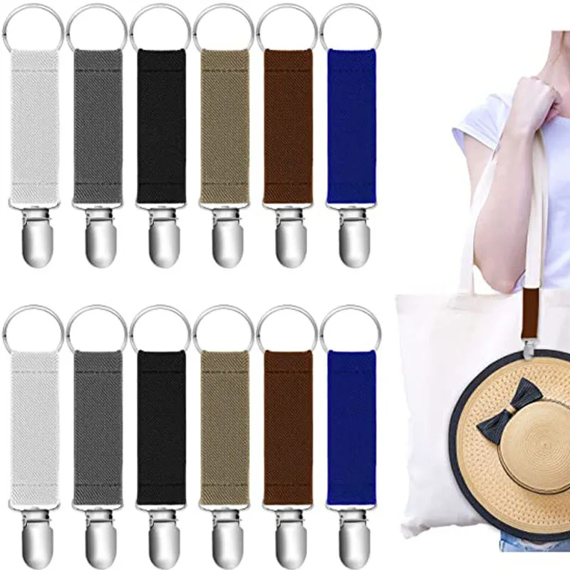 Clip elástico para sombrero de viaje, 1 piezas, multifuncional, par de Clip para sombrero, suspensorio, Clip para cinturón, herramientas para acampar al aire libre - imagen 2