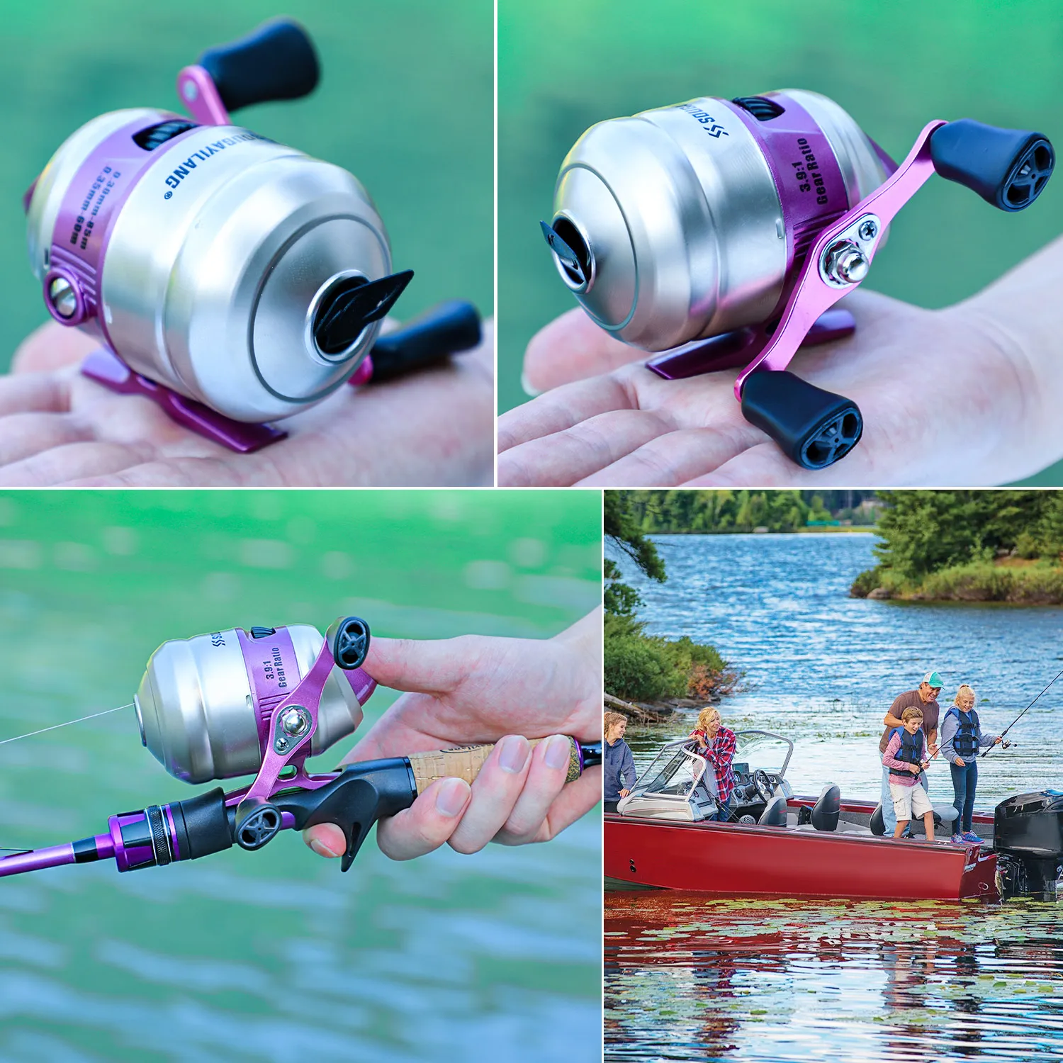 Carrete spinning Sougayilang 3.9:1 – Cuerpo metálico para pesca en mar