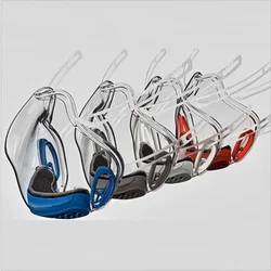 Máscara protectora transparente para la boca, máscara duradera para adultos, protección facial combinada de plástico reutilizable, antiniebla, máscara a prueba de polvo