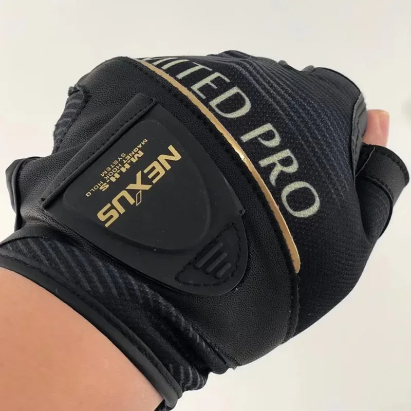 Guantes de pesca de cuero transpirable 3 dedos GL-141T verano - imagen 2