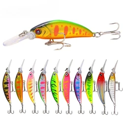 Juego de Señuelos de Pesca Jig, 10 Uds., 10 colores, 6g/7cm, cebos de lubina artificiales, señuelo de Jigging de trucha para pesca en agua dulce y salada