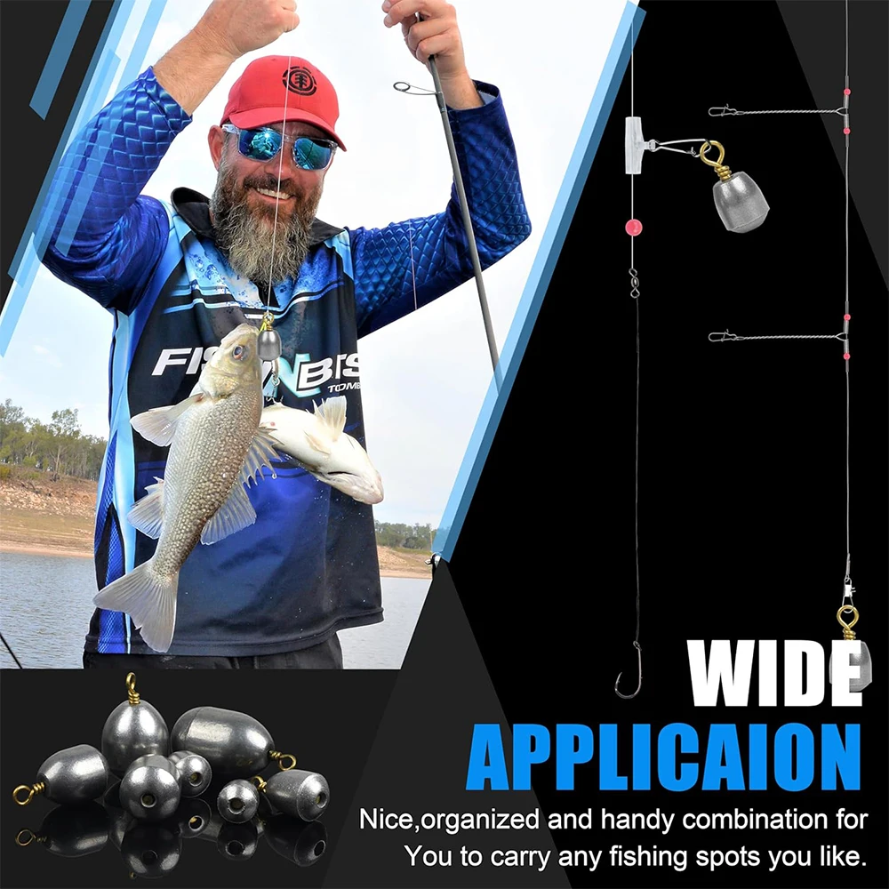 Kit plomos de pesca fundición para lubina bagre agua dulce y salada - imagen 3