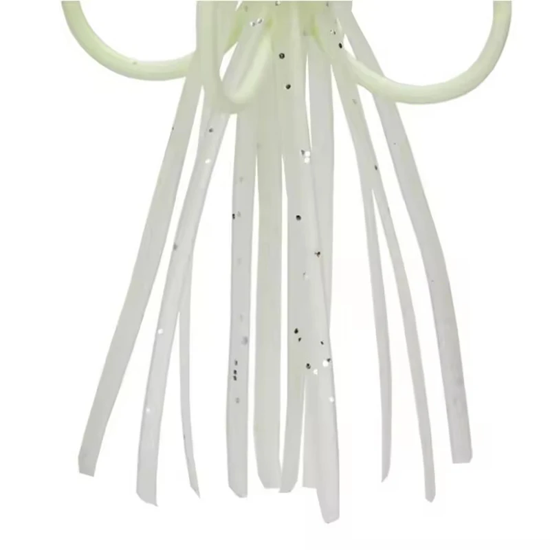 WEIHE, 1 unidad, luz nocturna, cuatro anzuelos, ganchos de garra, anzuelo de anclaje, cebo de calamar y pulpo, cuerpo, placa de hierro para pescado, lote triple giratorio, pesca - imagen 3