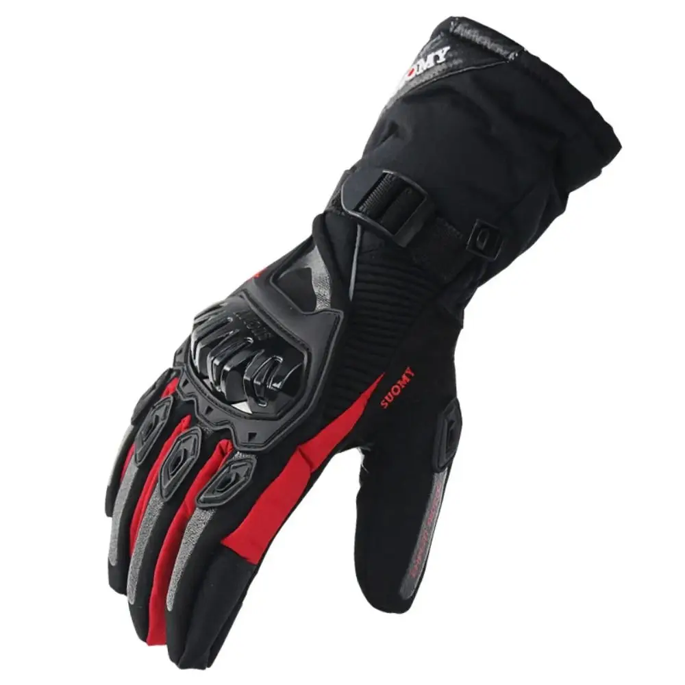 Guantes cálidos de invierno para motocicleta, resistentes al viento, con pantalla táctil, para ciclismo, impermeables, para carreras, deportes al aire libre