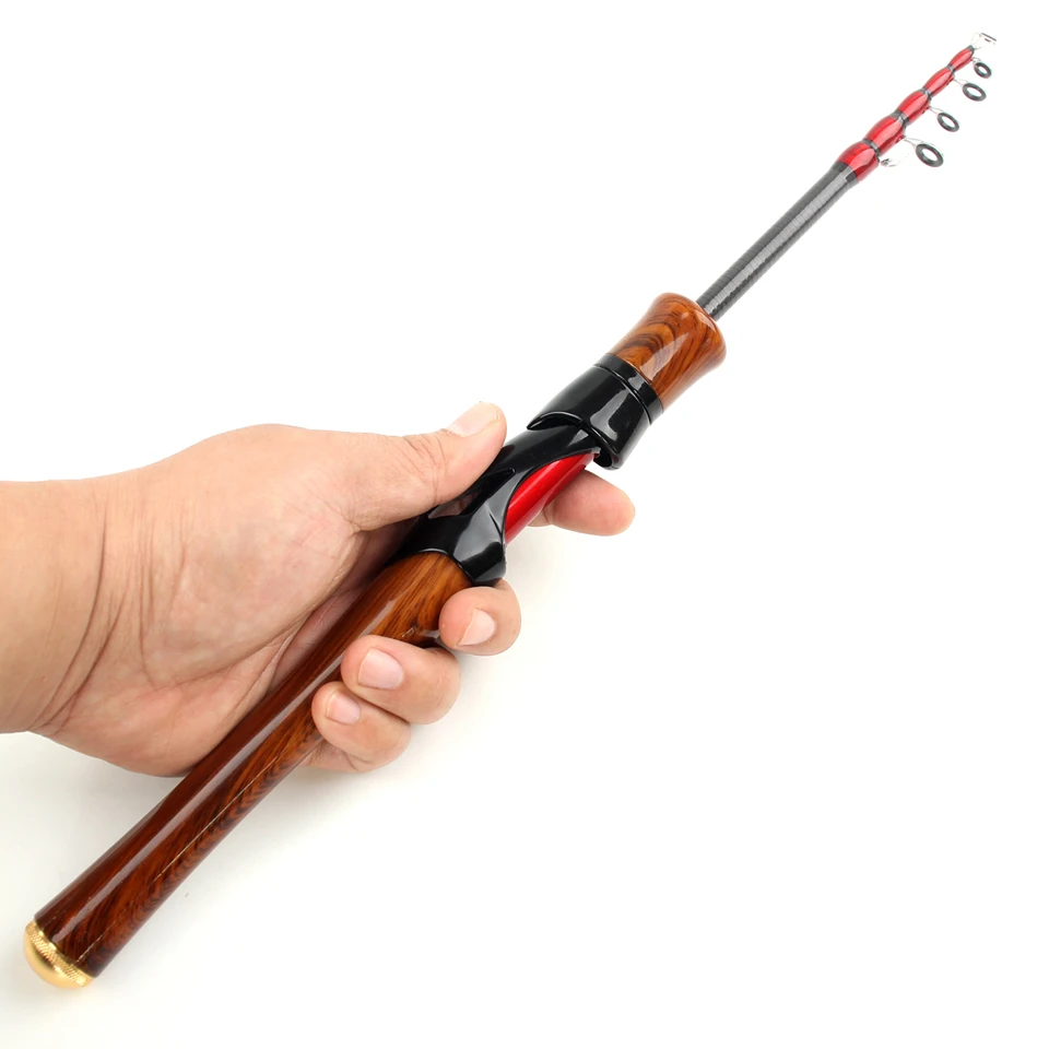 MINI caña de pescar telescópica de carbono ultraligera, 1,68 M, 1,8 M, 4-12g - imagen 4