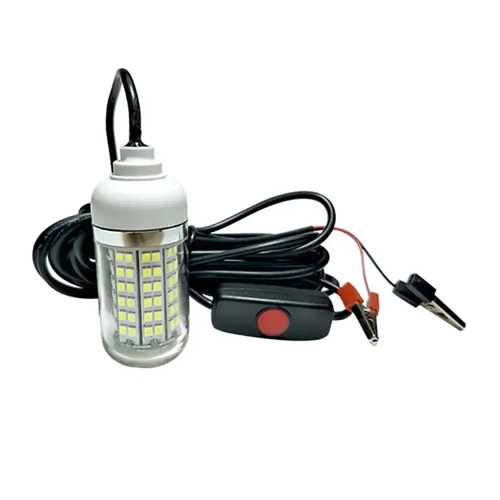 Luz trampa de pesca de 108 Leds de alta potencia, 12V, LED, resistente al agua, lámpara buscador de peces, bajo el agua, 4 colores, accesorios de pesca - imagen 4
