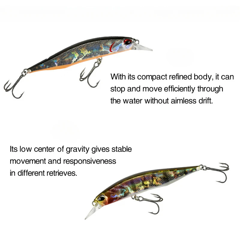 Señuelo de pesca japonés de pececillo flotante Topwater vivo, cebo Artificial de 85mm/8g para fundición y pesca con mosca, lubina, trucha, Lucio - imagen 3