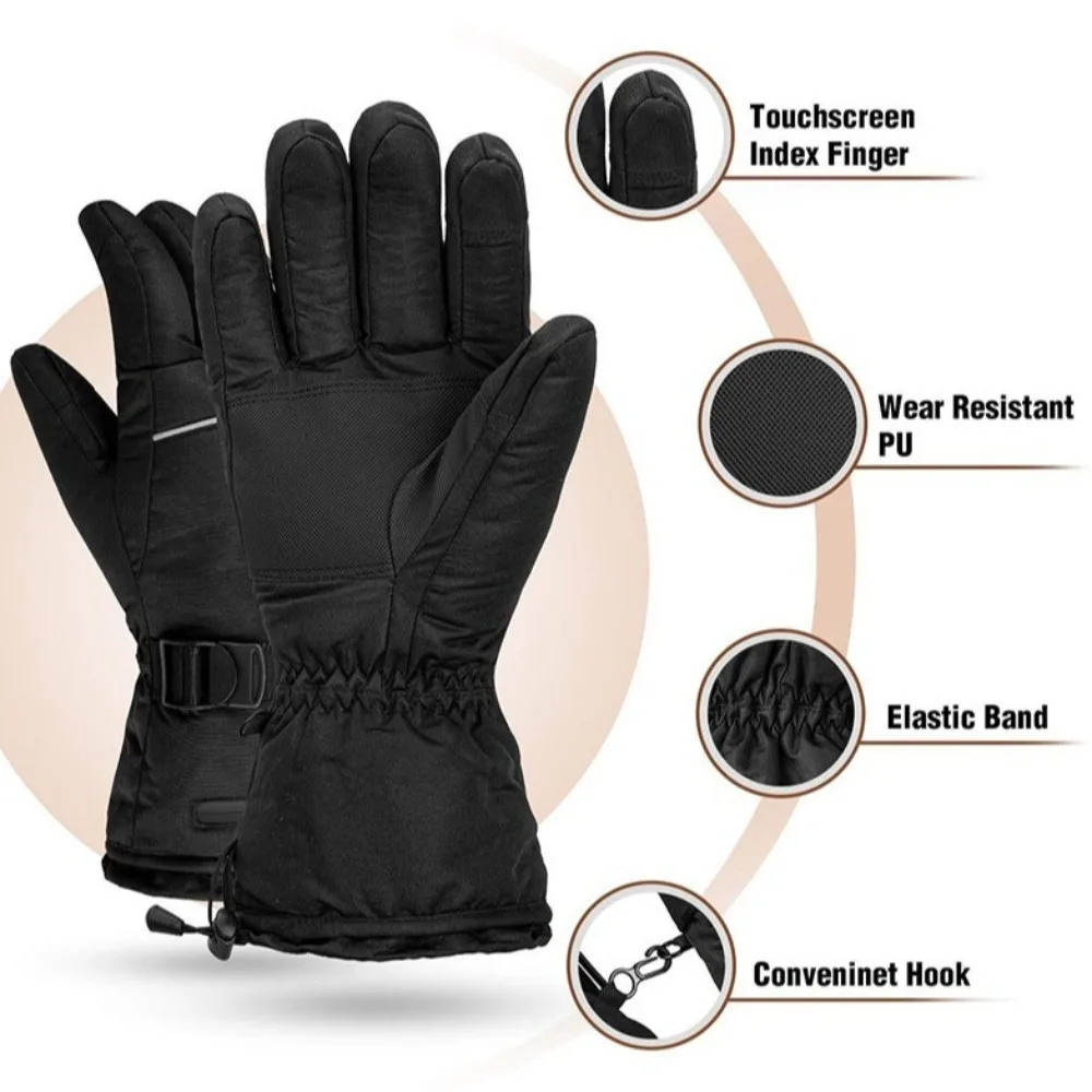 Guantes calefactables impermeables con táctil para pesca de invierno - imagen 2
