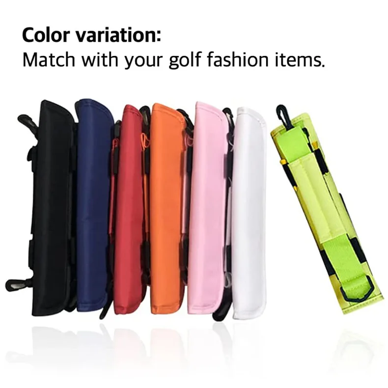 Mini bolsa de transporte ligera de nailon para palos de Golf, bolsa de viaje para campo de conducción, estuche de entrenamiento de Golf con correas ajustables para los hombros - imagen 2