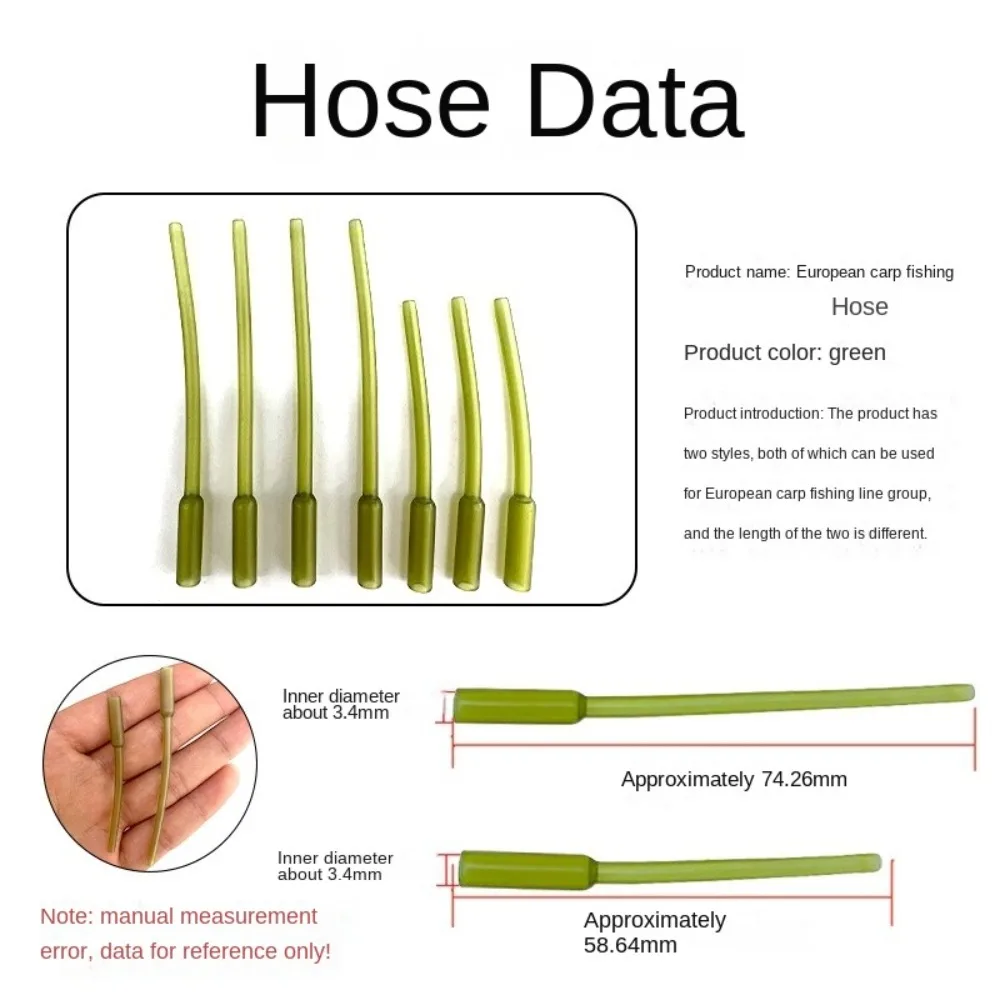 Funda de goma para pesca de carpa, antienredos, fácil de operar, tubo de aparejo de helicóptero, protección duradera para sedal, equipo de pesca con caña - imagen 4