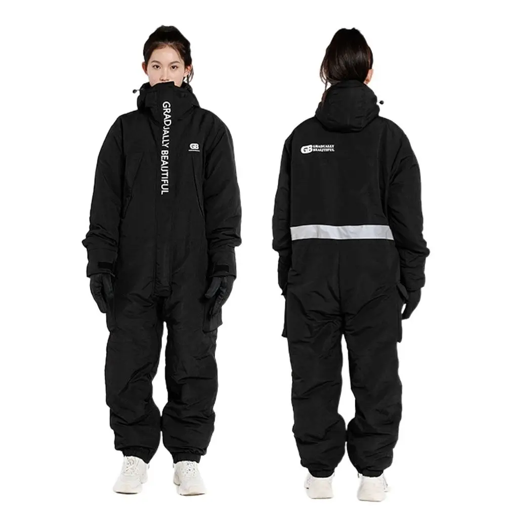 Ropa de motociclismo a prueba de viento, vendaje rápido, chaqueta cálida para motocicleta, traje de pesca de esquí integrado a prueba de frío - imagen 4