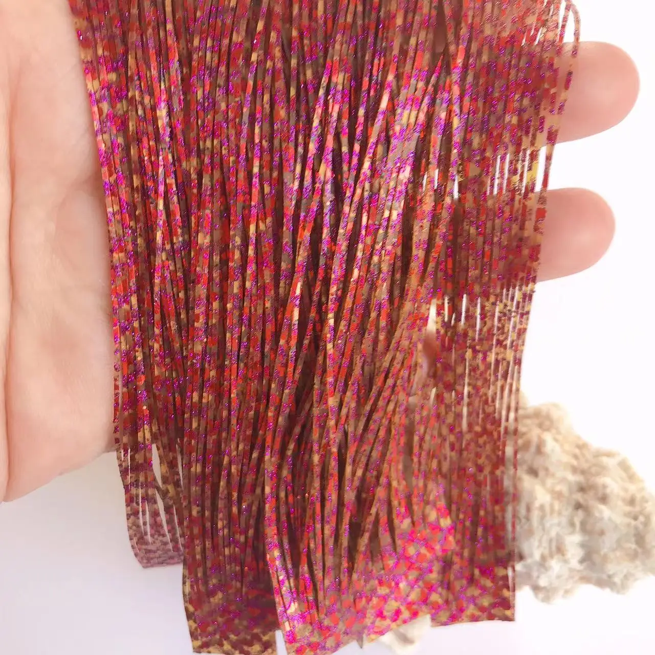 Capas de falda de silicona para señuelo de pesca, Material de falda de silicona para artesanía de aparejos, Spinner DIY, Jigs de goma, Buzzbait 8850-038 - imagen 5